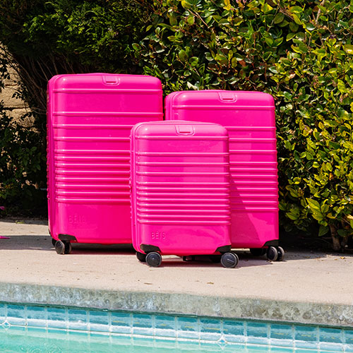 The Medium Check-In Roller in Barbie™ Pink