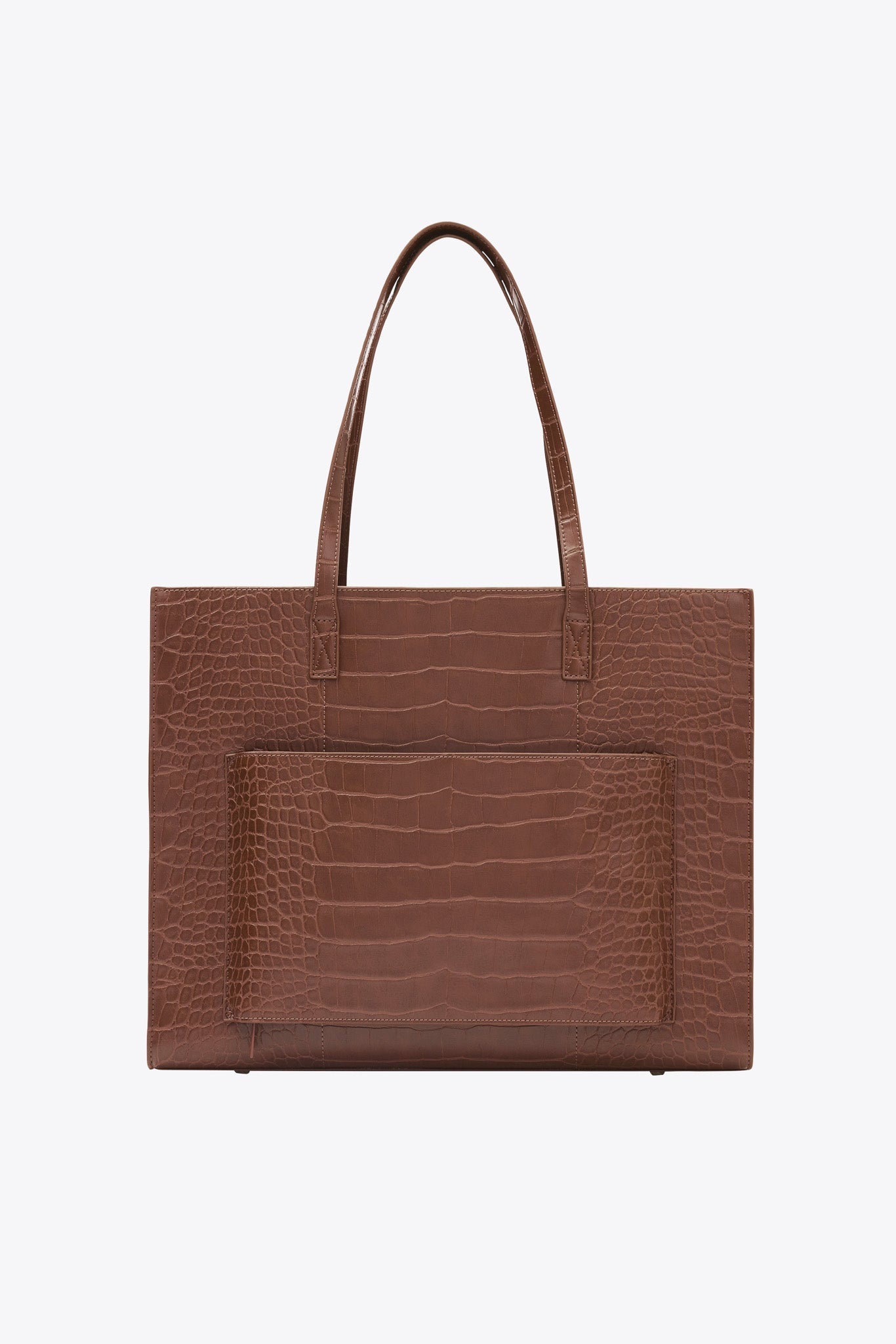 Resale The Large Work Tote in Maple Croc