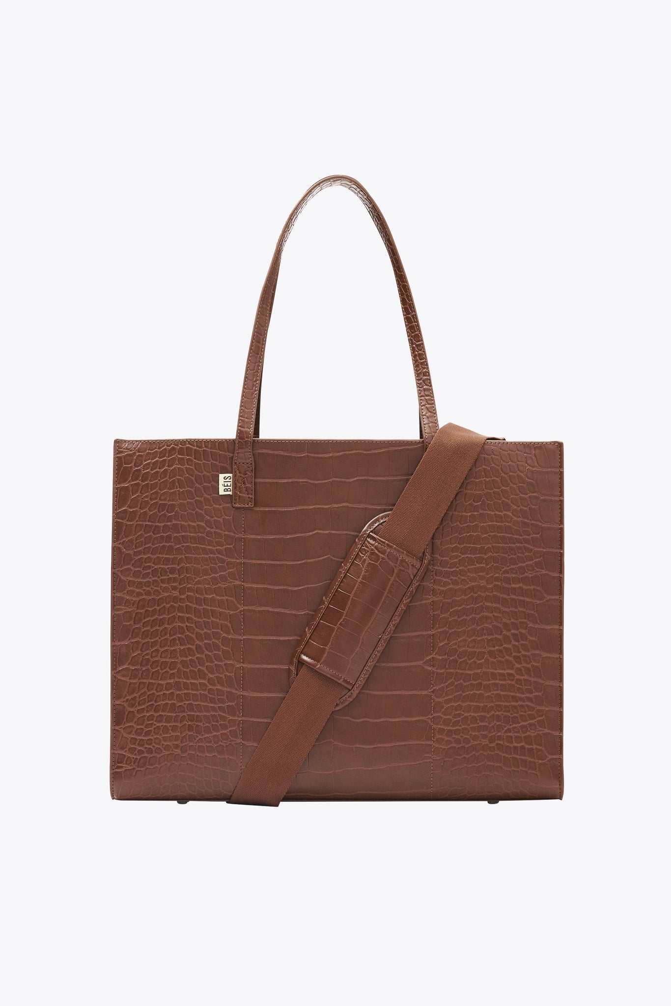 Resale The Large Work Tote in Maple Croc