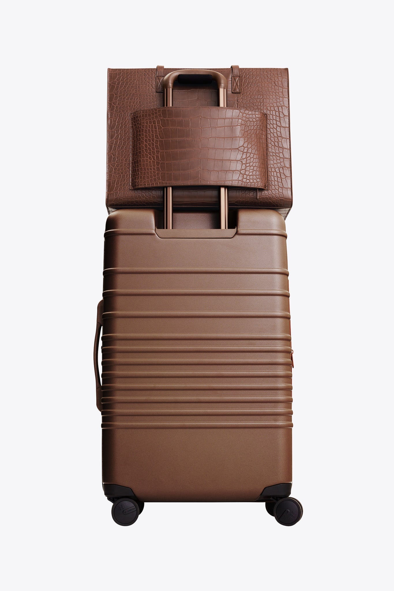 Resale The Large Work Tote in Maple Croc