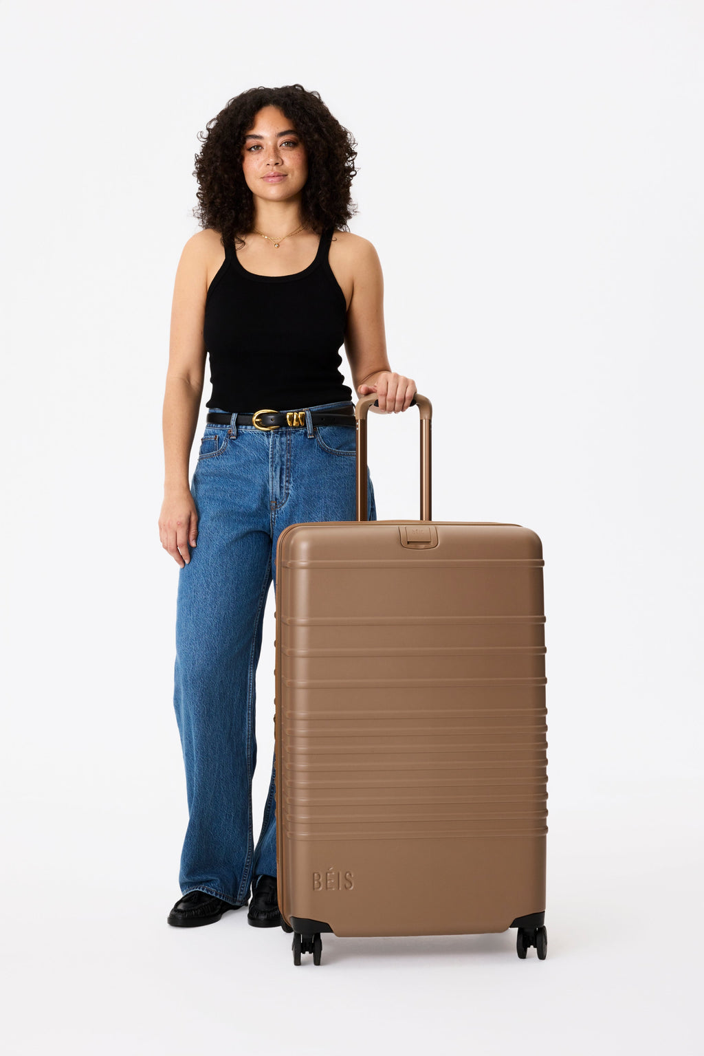 Resale The Large Check-In Roller in Camel