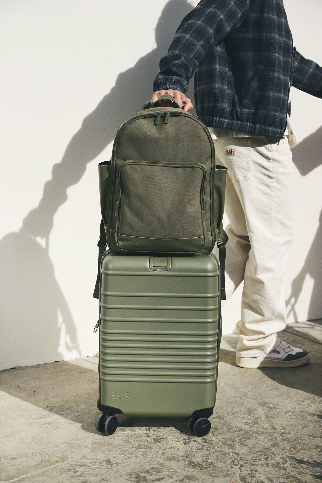 The Travel Backpack in Olive