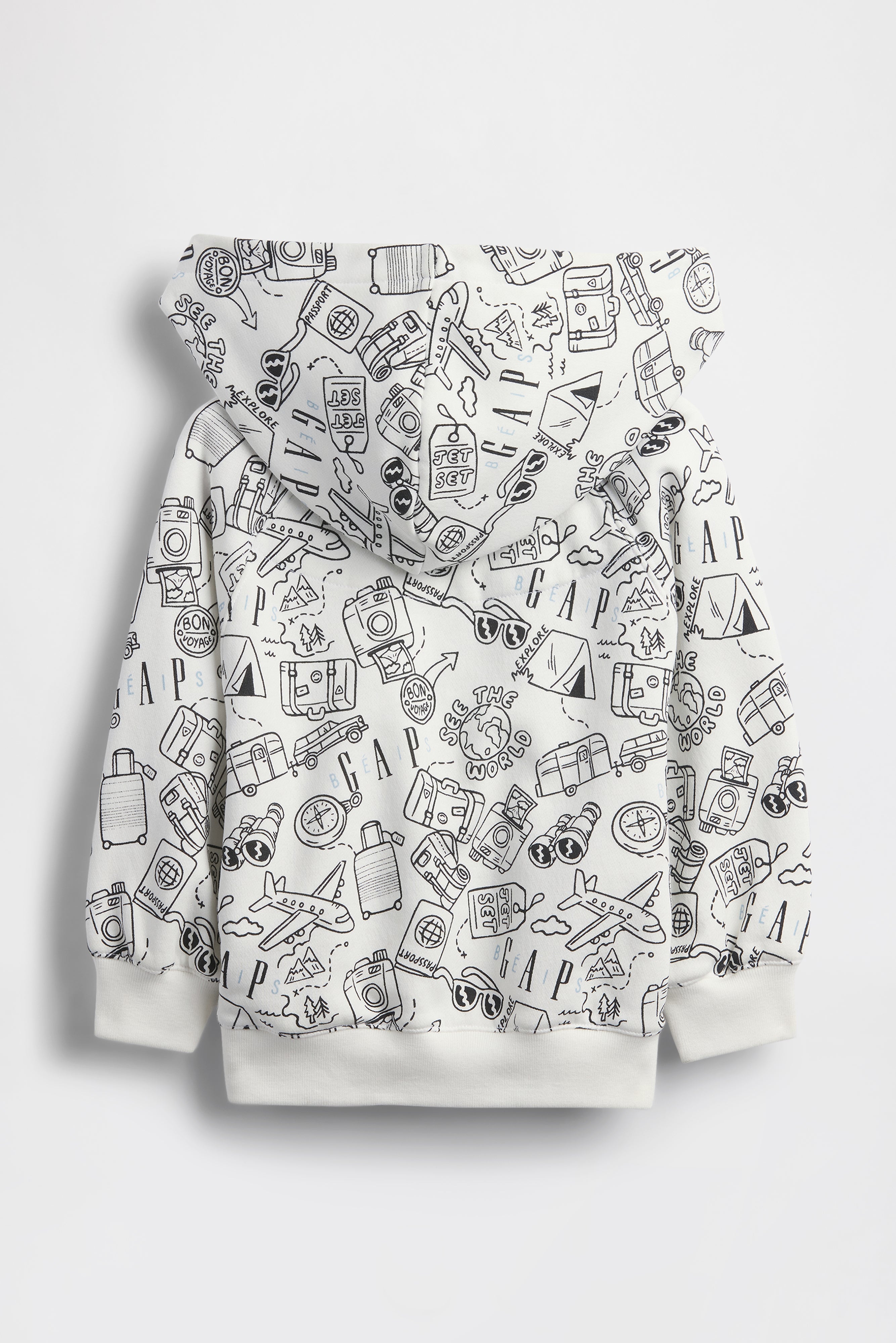GAP X BÉIS Doodle Hoodie in Optic White